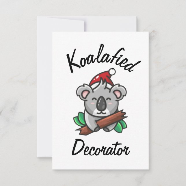 Koalafied Decorator Card (Front)