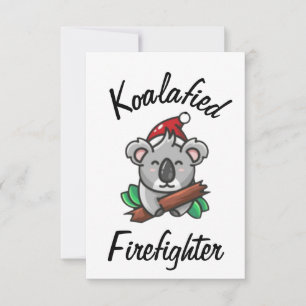 Koalafied Firefighter Card