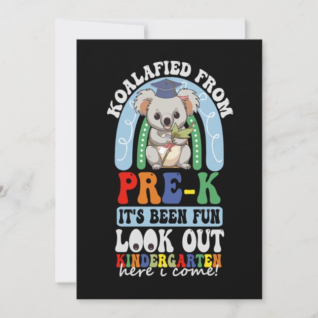Koalafied From Prek Look Out Kindergarten Koala Announcement (Front)