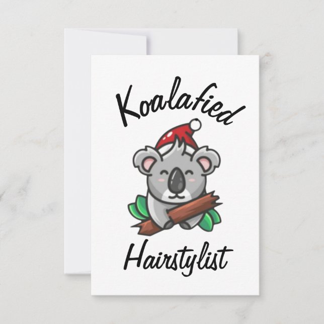 Koalafied Hairstylist Card (Front)