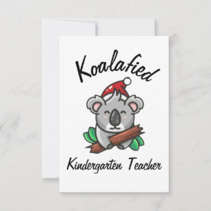 Koalafied Kindergarten Teacher Card