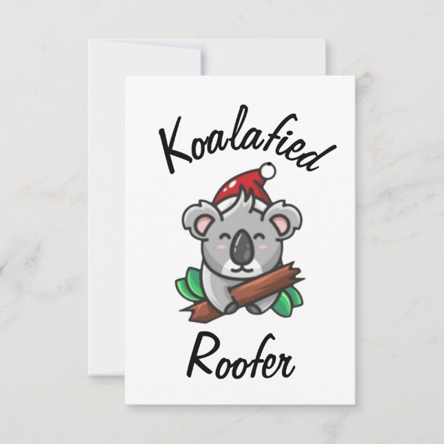 Koalafied Roofer Card (Front)