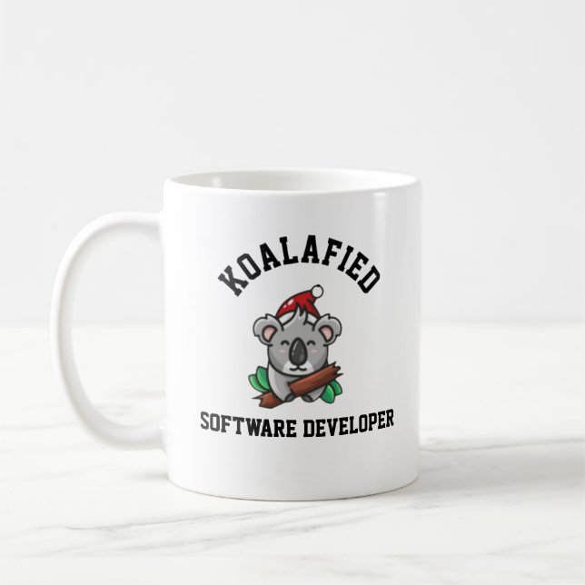 Koalafied Software Developer  Coffee Mug (Left)