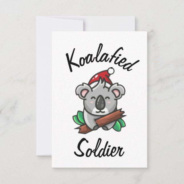 Koalafied Soldier Card (Front)