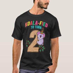 Koalafied To Turn 2 Koala Bear 2nd Birthday Party  T-Shirt