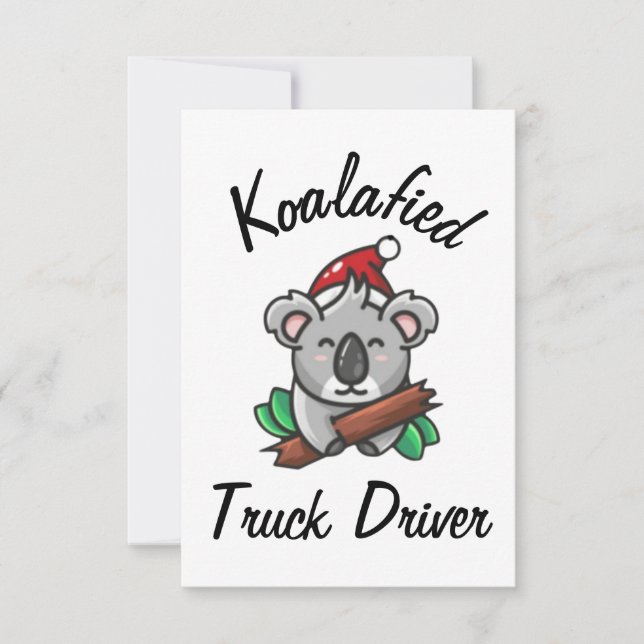 Koalafied Truck Driver Card (Front)