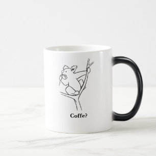Koalas love coffee magic mug