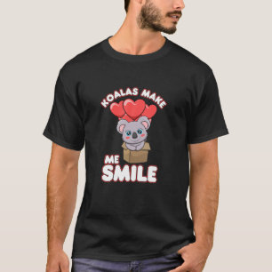 Koalas Make Me Smile Cute Koala Nature Wildlife T-Shirt