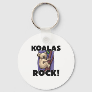 Koalas Rock Keychain