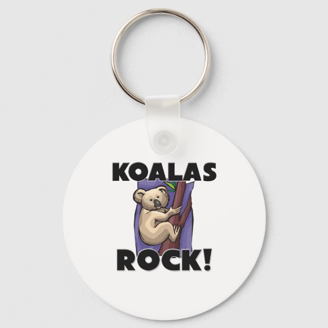 Koalas Rock Keychain (Front)