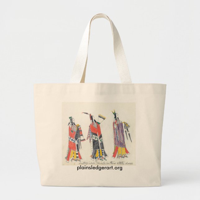Koba: Distinguished chiefs in their state dress Large Tote Bag (Front)