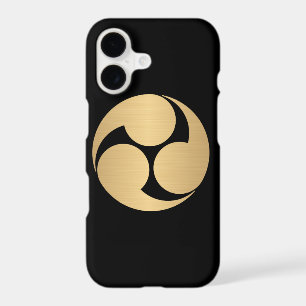 Kobayakawa Mon brushed faux gold on black