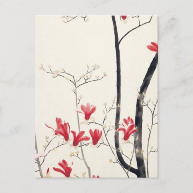 Kobayashi Kokei - Magnolia Tree Postcard (Front)