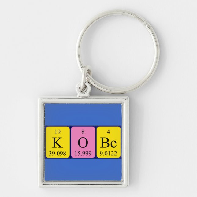 Kobe periodic table name keyring (Front)