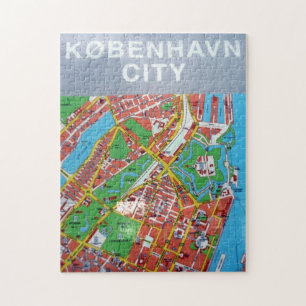 københavn city map jigsaw puzzle