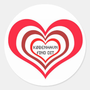 København Find Dit ♥ Sticker one