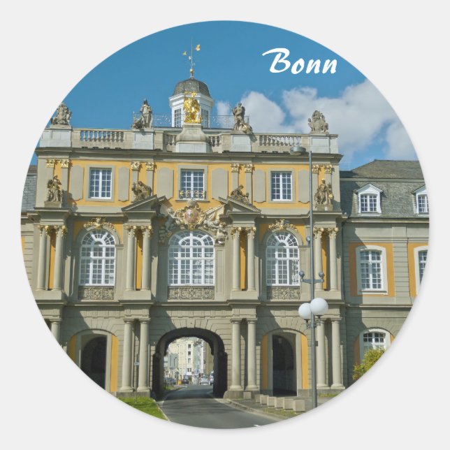 Koblenz Gate in Bonn Classic Round Sticker (Front)