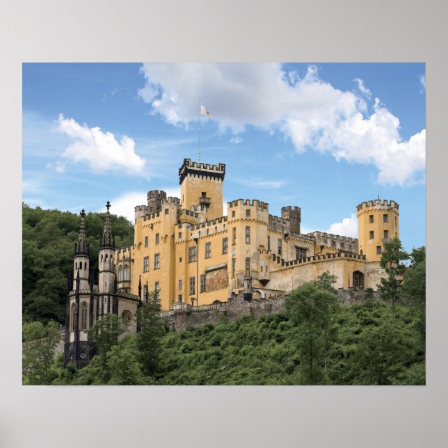 Koblenz, Germany, Stolzenfels Castle, Schloss Poster (Front)