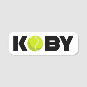 Koby Tennis Name Tag