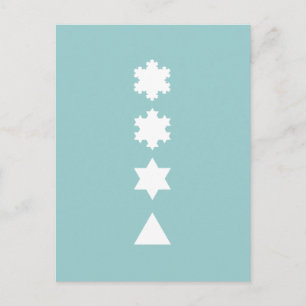 Koch Snowflakes Postcard