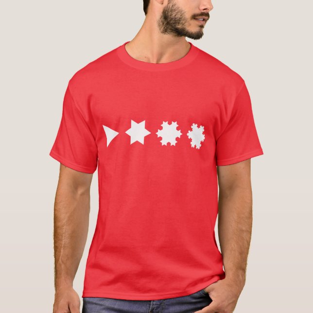 Koch Snowflakes T-Shirt (Front)