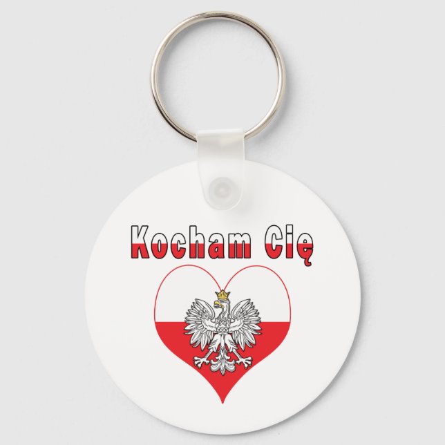 Kocham Cie Eagle Heart Keychain (Front)