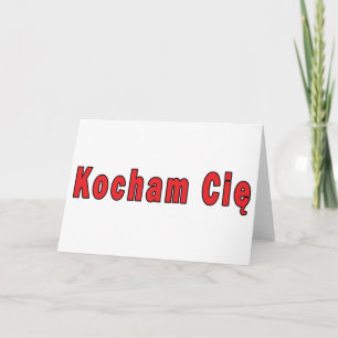 Kocham Cie - I Love You Card