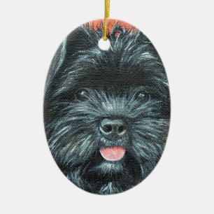 Koda - Terrier Painting Ceramic Ornament
