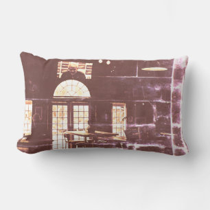 Kodak Film BNW Bar Beer TV Windows Faded Cushion