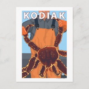 Kodiak, AlaskaAlaskan King Crab Postcard
