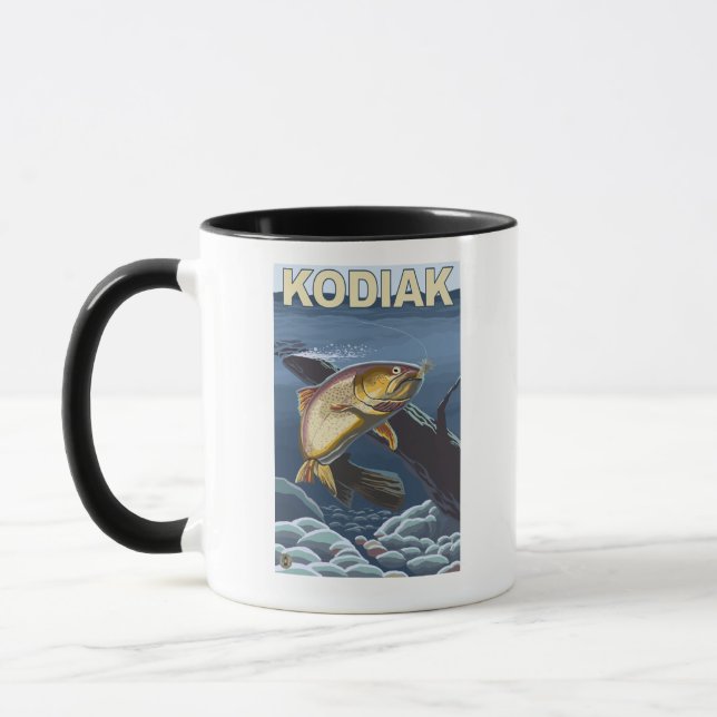 Kodiak, AlaskaCutthroat Trout Cross-Section Mug (Left)