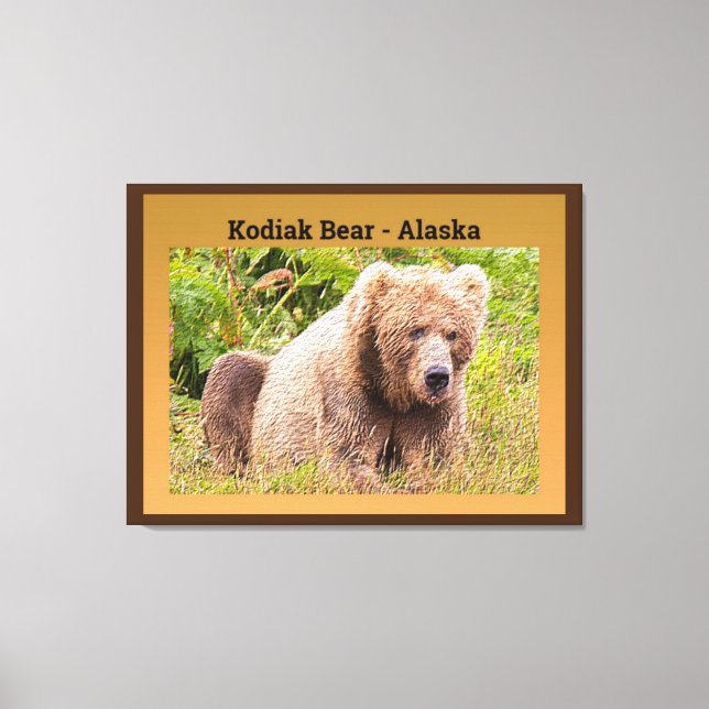 Kodiak Bear - Alaska Canvas Print (Front)