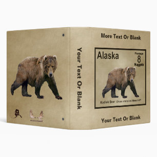 Kodiak Bear - Alaska Postage Binder
