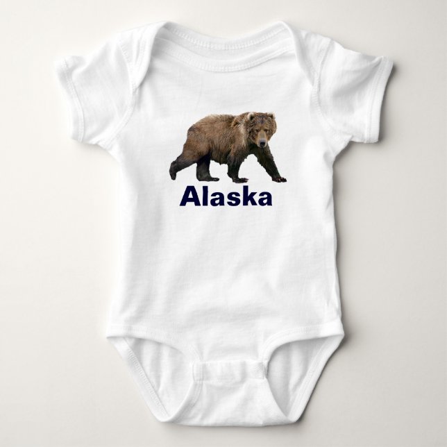 Kodiak Bear Baby Bodysuit (Front)