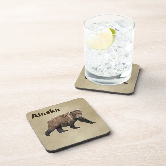 Kodiak Bear Coaster (Right Side)