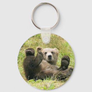 Kodiak Bear Cub Gifts Keychain
