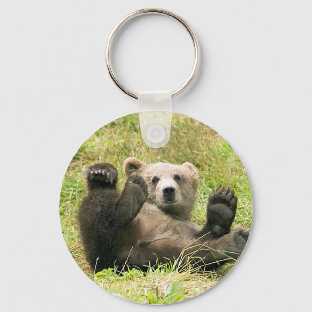 Kodiak Bear Cub Gifts Keychain (Front)