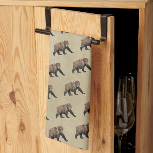 Kodiak Bear Kitchen Towel