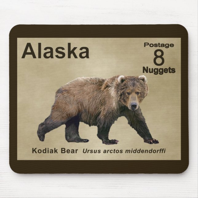 Kodiak Bear Mouse Pad (Front)