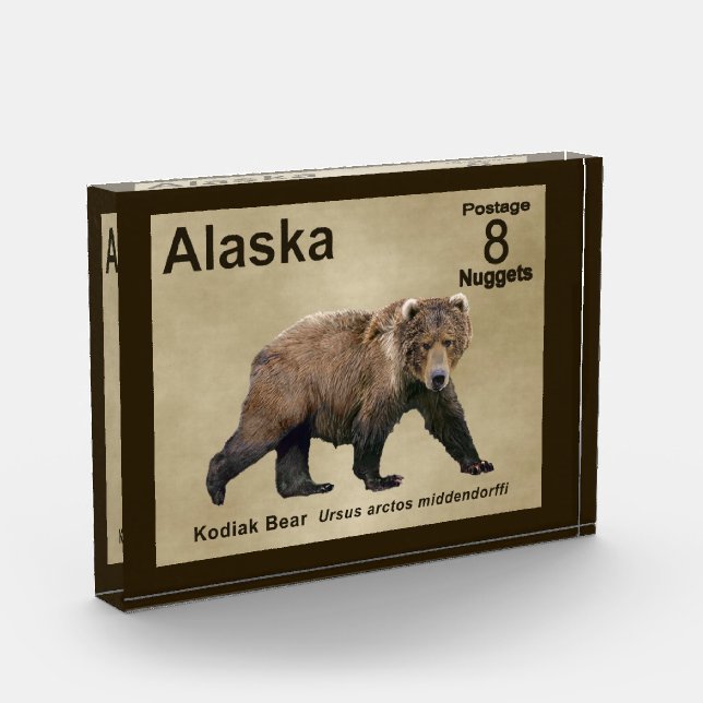 Kodiak Bear Photo Block (Left)