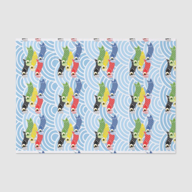 Kodomo-no-hi Carp Streamers Tissue Paper (Front)