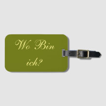 Kofferanhänger - Wo bin ich?