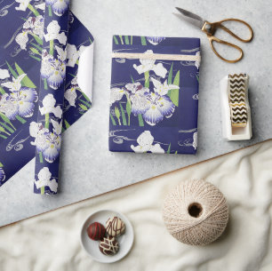 Kogyo Tsukioka Irises,Japanese Flower Art Wrapping Paper