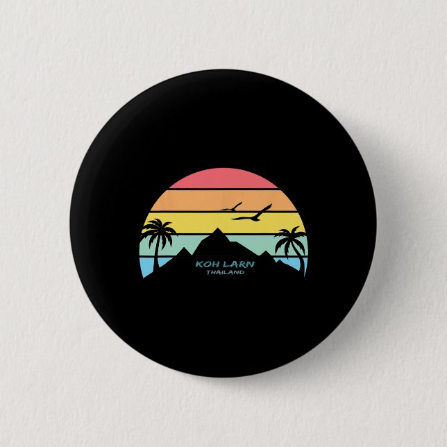 Koh Larn Thailand Phuket Souvenir Pattaya Gift Ngk 2 Inch Round Button (Front)