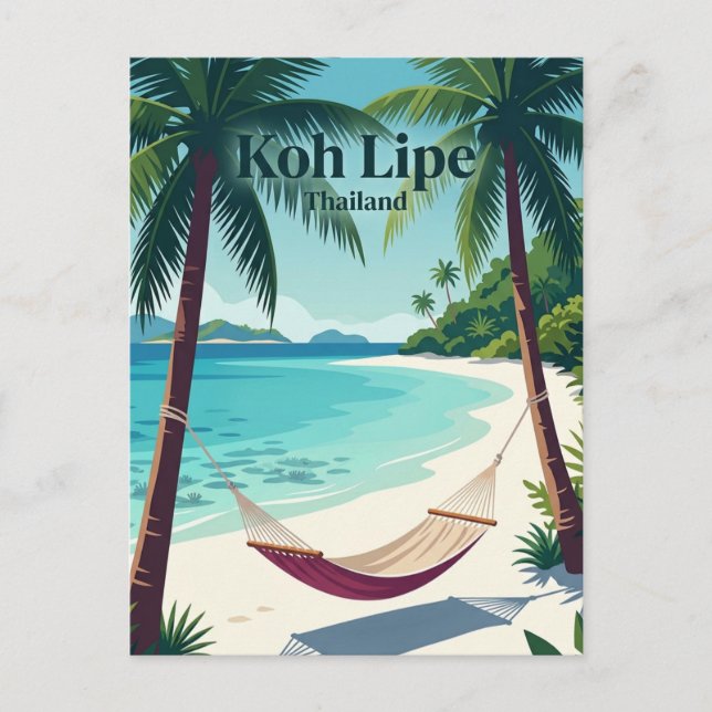 Koh Lipe Thailand Postcard (Front)