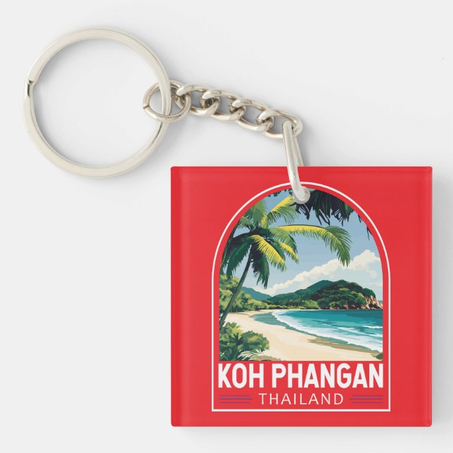 Koh Phangan Thailand Travel Art Emblem (Devant)