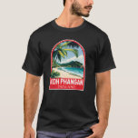Koh Phangan Thailand Travel Art Emblem T-Shirt<br><div class="desc">Koh Phangan retro vector travel design. Ko Pha-ngan is an island in the Gulf of Thailand in Surat Thani Province of southern Thailand.</div>