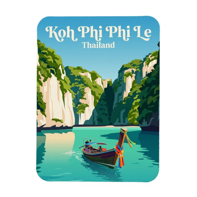 Koh Phi Phi Le Thailand Magnet (Vertical)