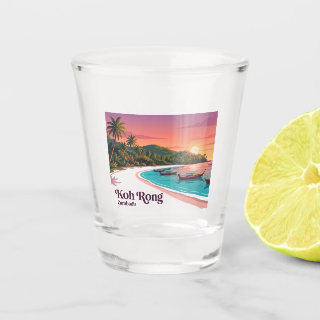 Koh Rong Cambodia Shot Glass (Front)