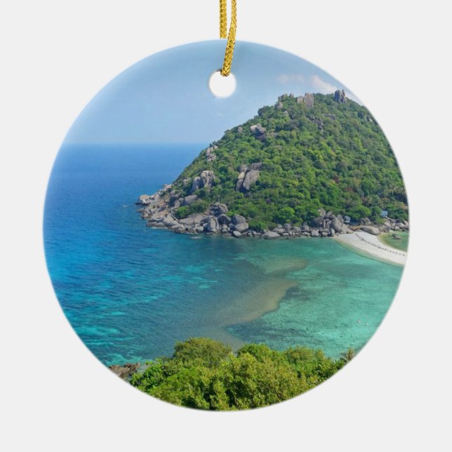 Koh Tao Thailand Ceramic Ornament (Front)